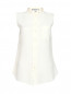 Блуза из шелка без рукавов с декором на воротнике Moschino  –  Общий вид