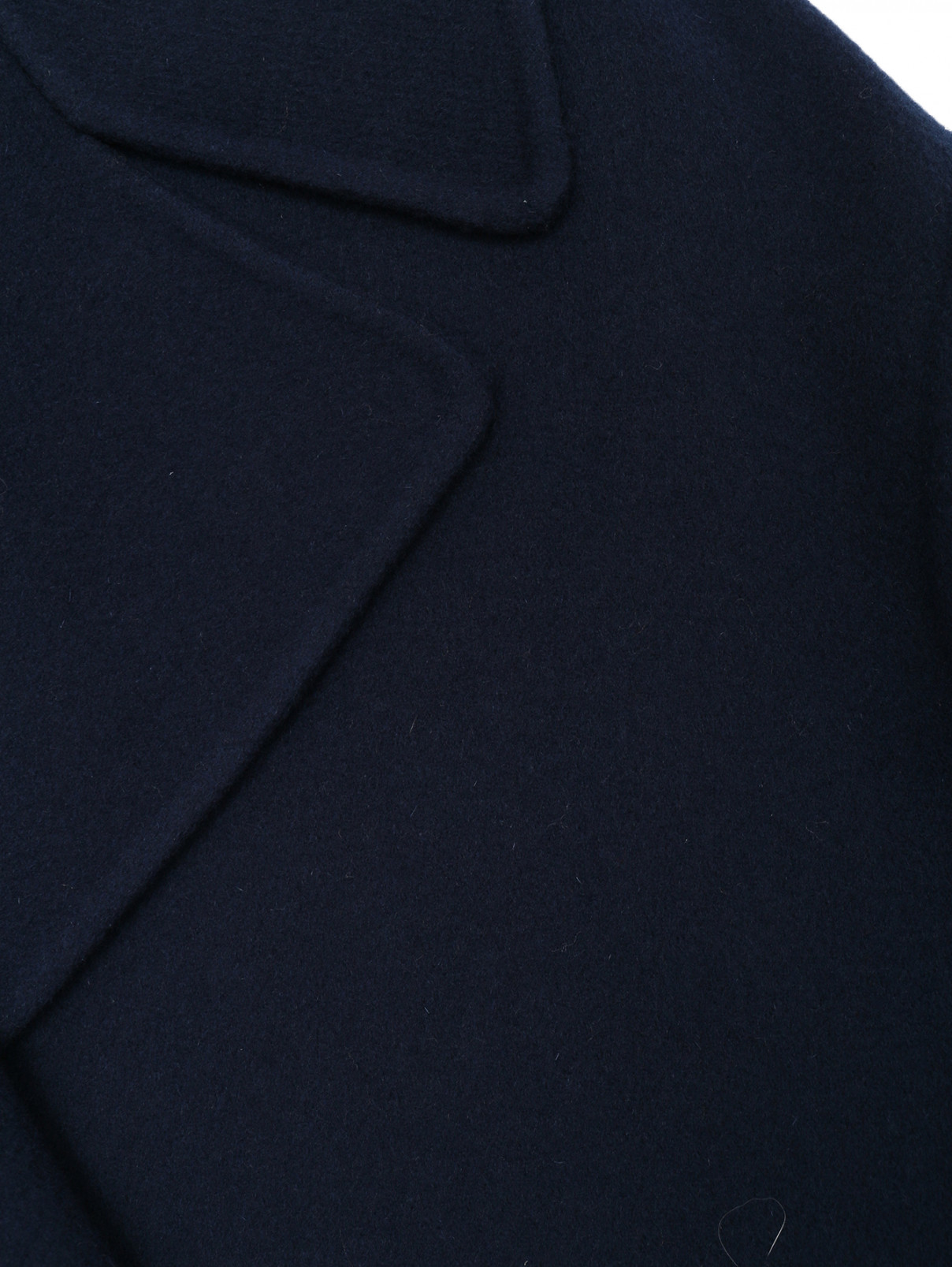 Двубортное полупальто из шерсти Max Mara  –  Деталь  – Цвет:  Синий