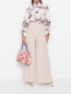 Блуза из хлопка с боковыми разрезами Marina Rinaldi  –  МодельОбщийВид