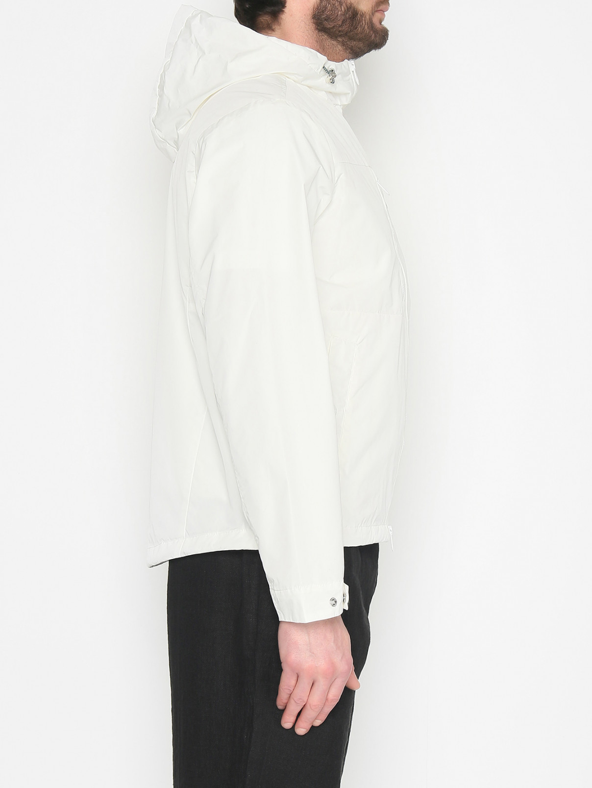 Куртка на молнии с капюшоном Duvetica  –  МодельВерхНиз1  – Цвет:  Белый