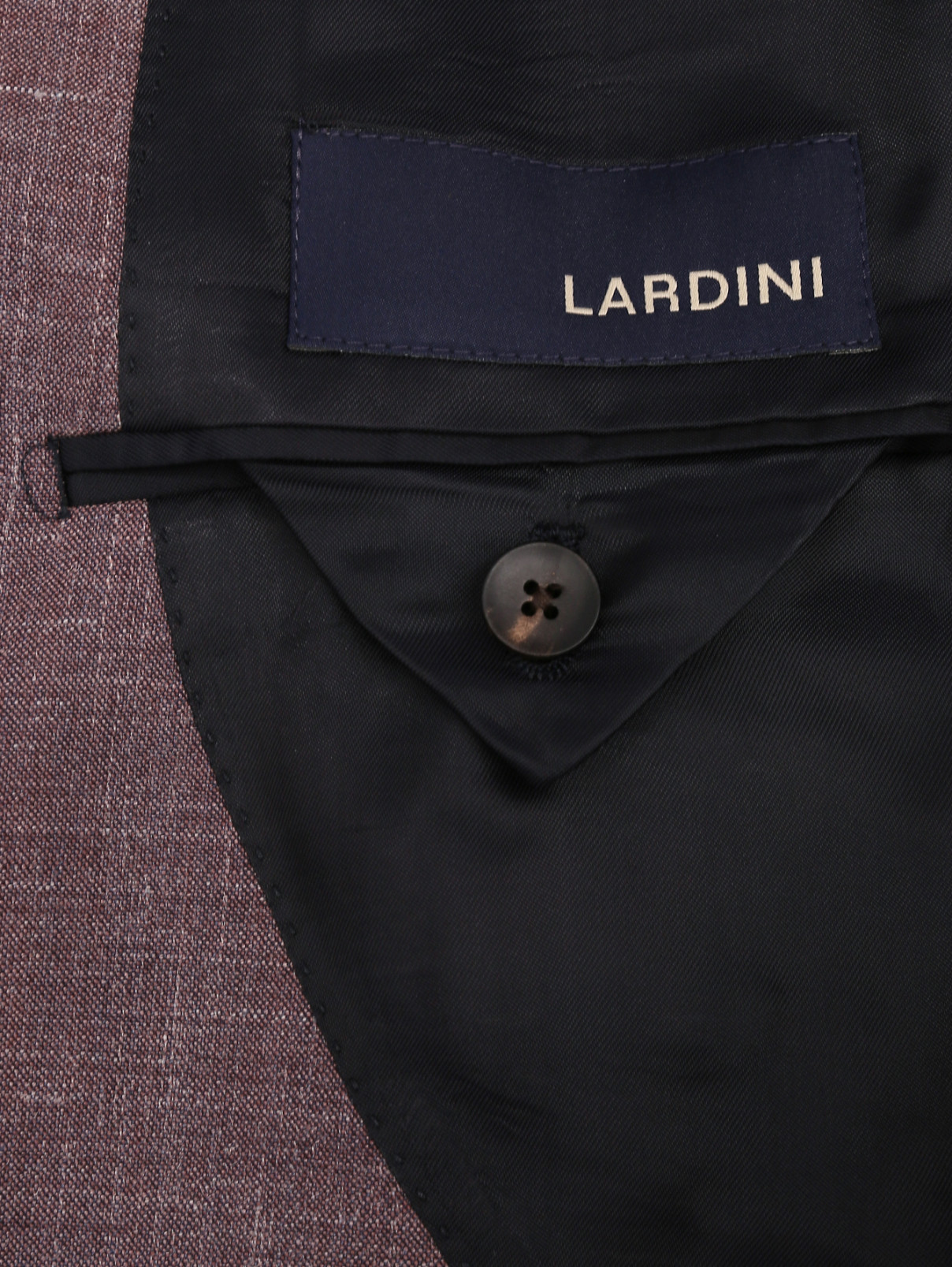 Пиджак из шерсти с узором LARDINI  –  Деталь2  – Цвет:  Фиолетовый