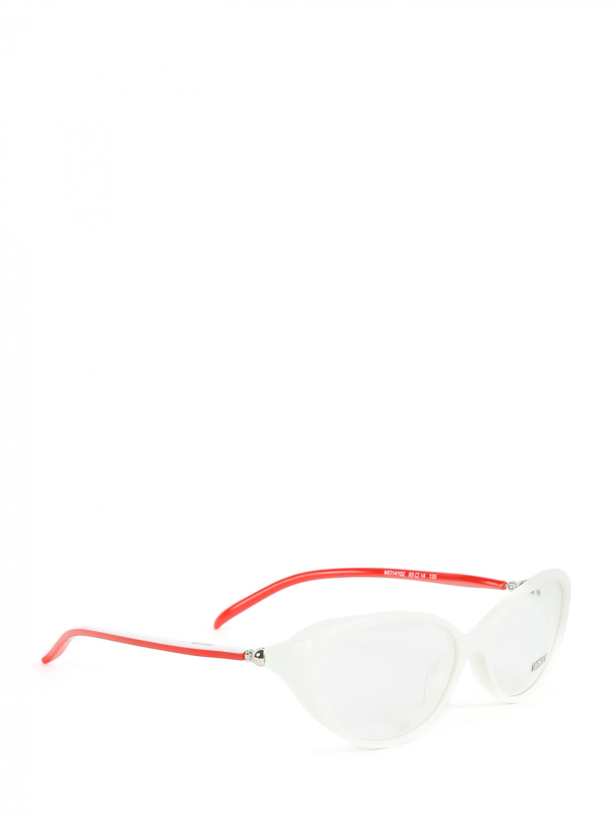 Оправа для очков из пластика Moschino  –  Обтравка1  – Цвет:  Белый