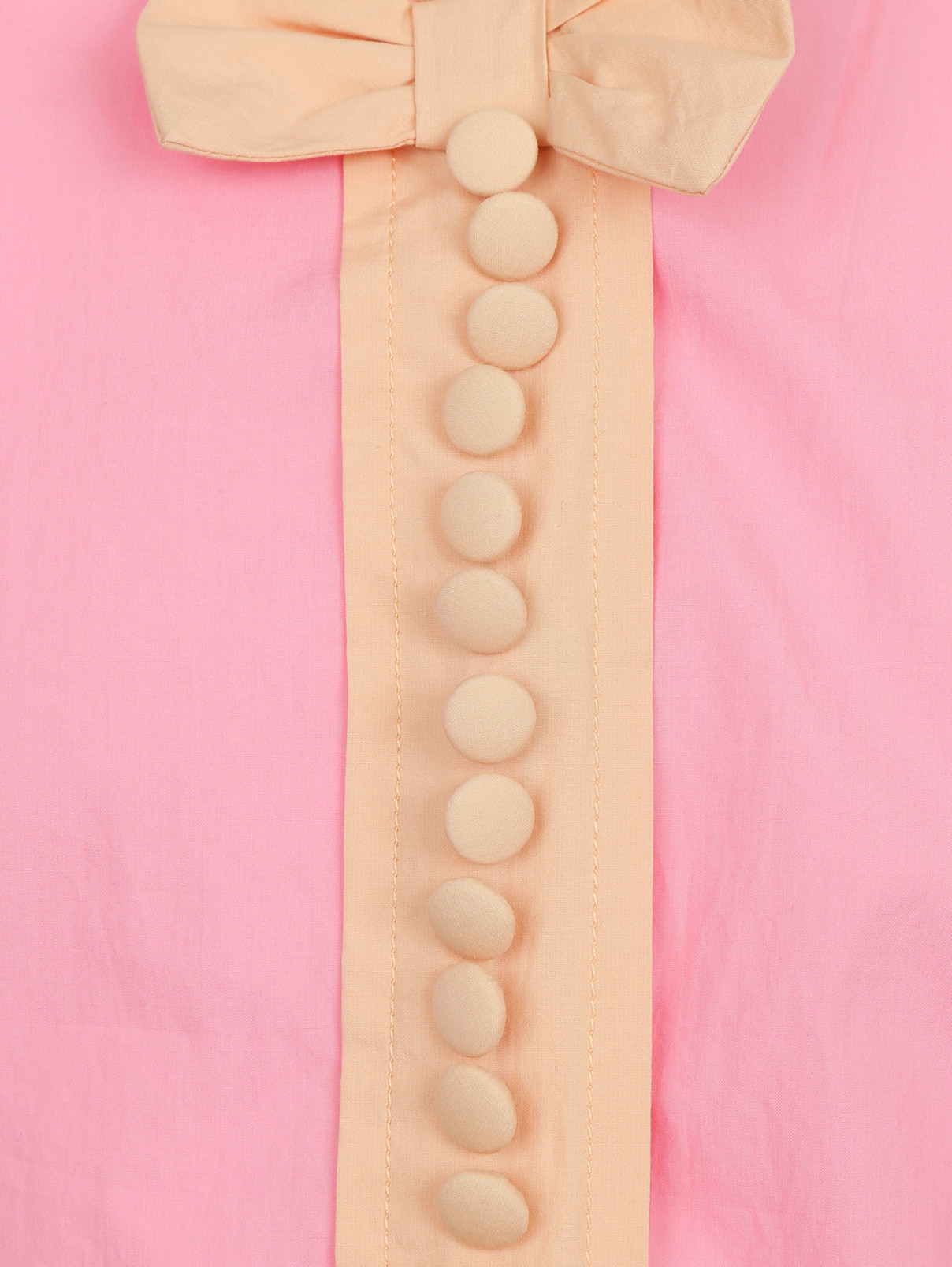Платье прямого кроя с декором Marni  –  Деталь  – Цвет:  Розовый