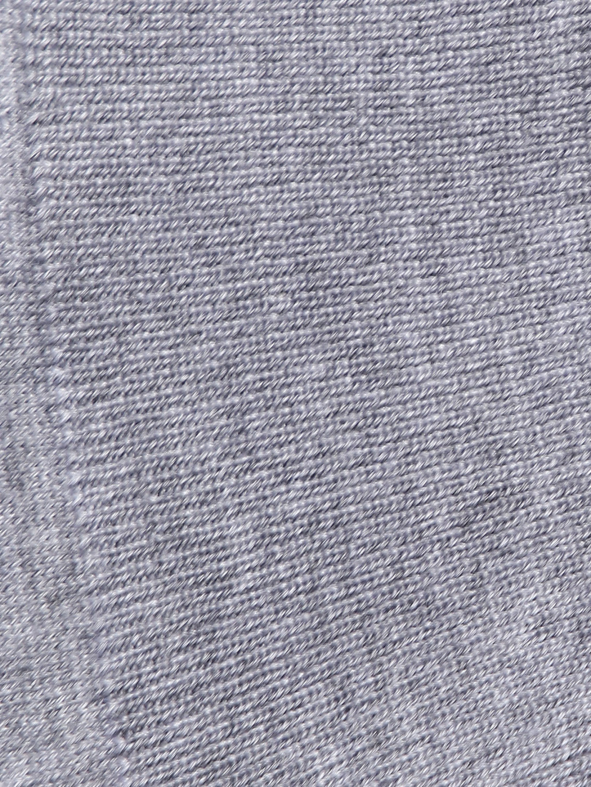 Джемпер из шерсти и шелка с воротом Piacenza Cashmere  –  Деталь  – Цвет:  Серый
