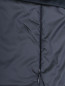 Стеганое пальто прямого кроя с карманами и бархатным воротом PennyBlack  –  Деталь1