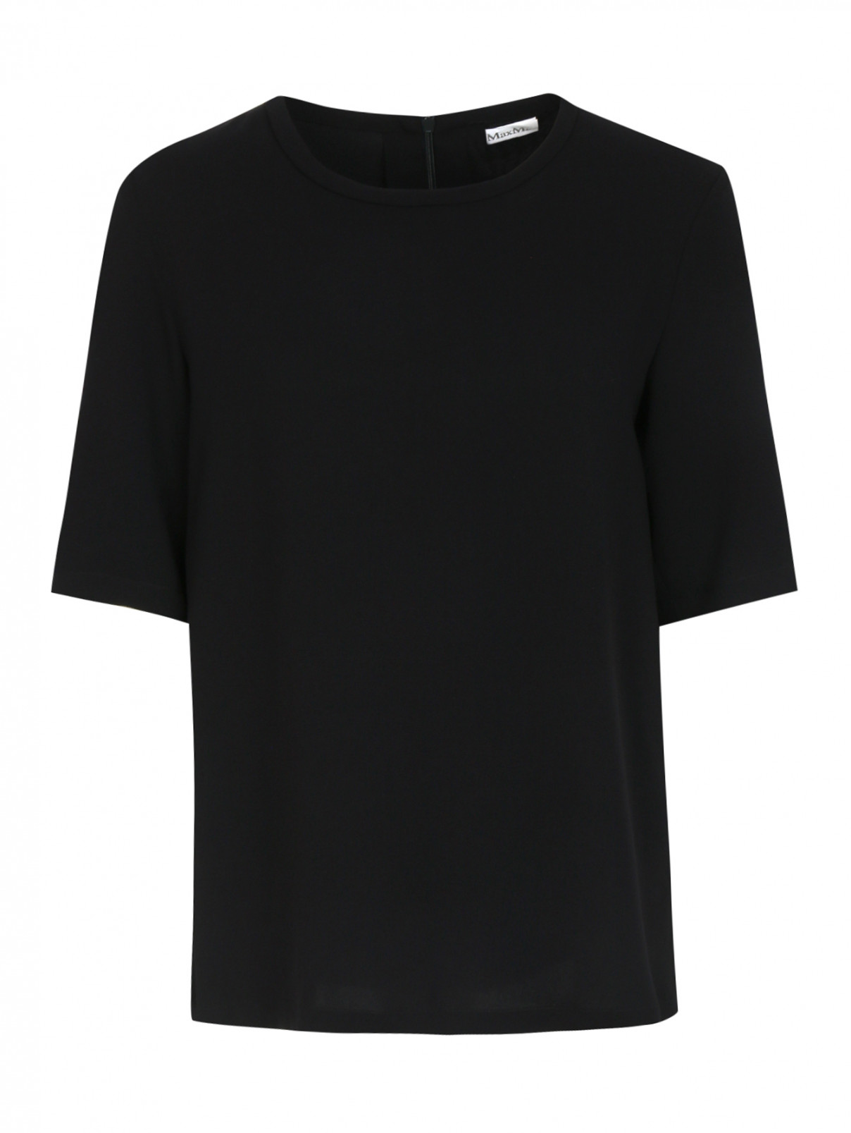 Блуза свободного кроя Max Mara  –  Общий вид  – Цвет:  Черный