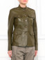 Куртка из кожи с накладными карманами Michael Kors  –  Модель Верх-Низ