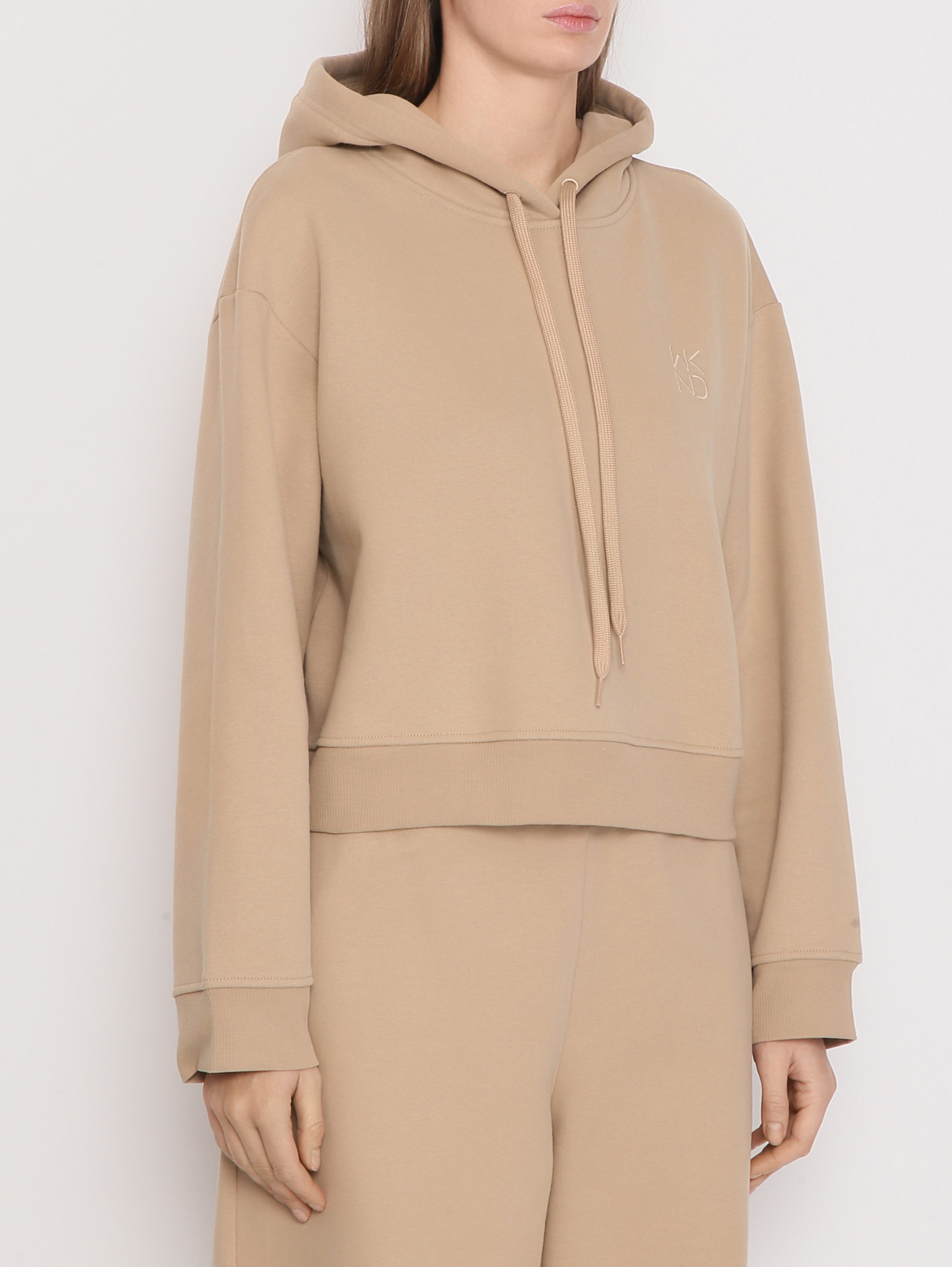 Укороченная толстовка Weekend Max Mara  –  МодельВерхНиз  – Цвет:  Бежевый