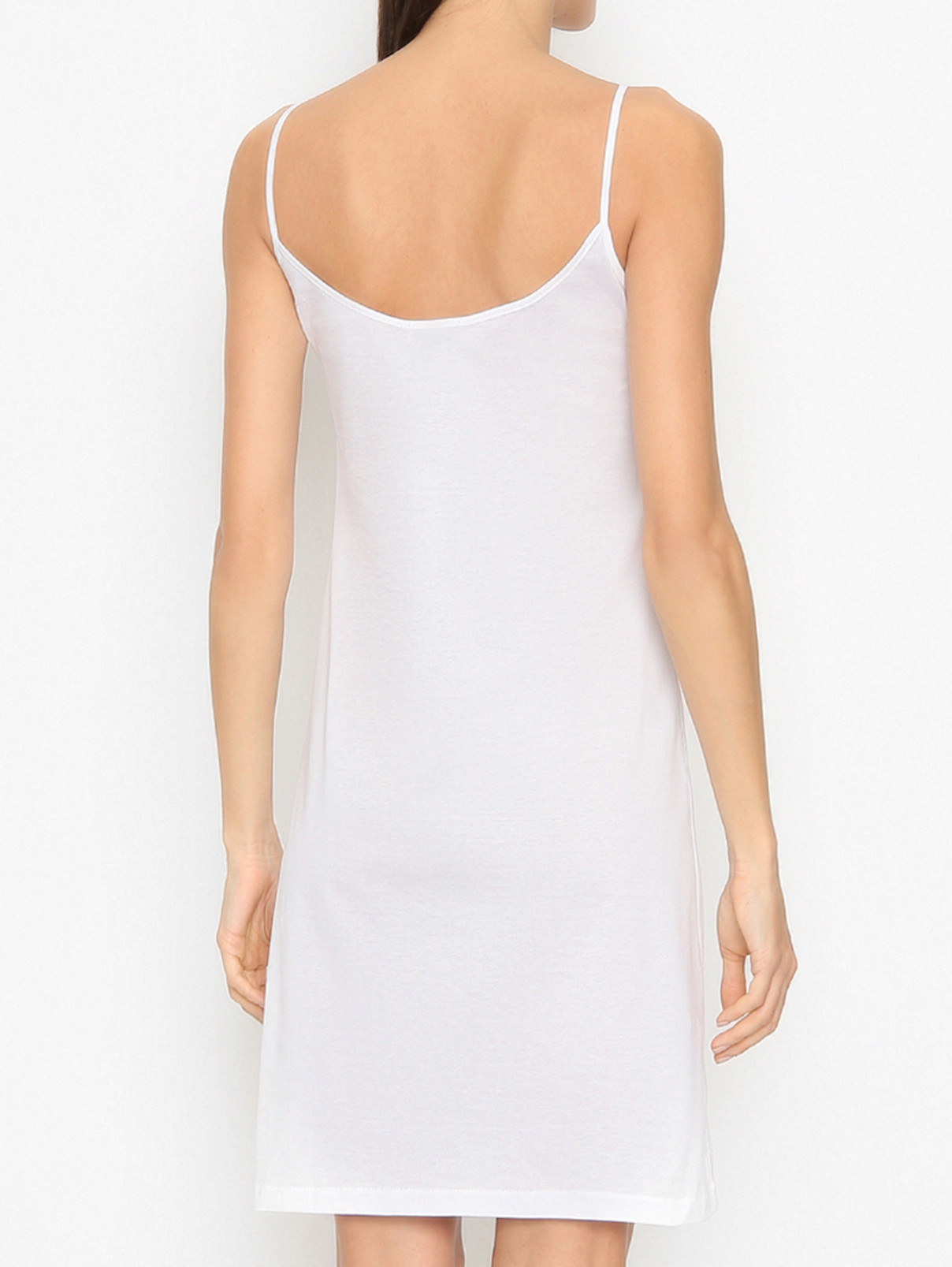 Платье из хлопка однотонное Shade  –  МодельВерхНиз1  – Цвет:  Белый