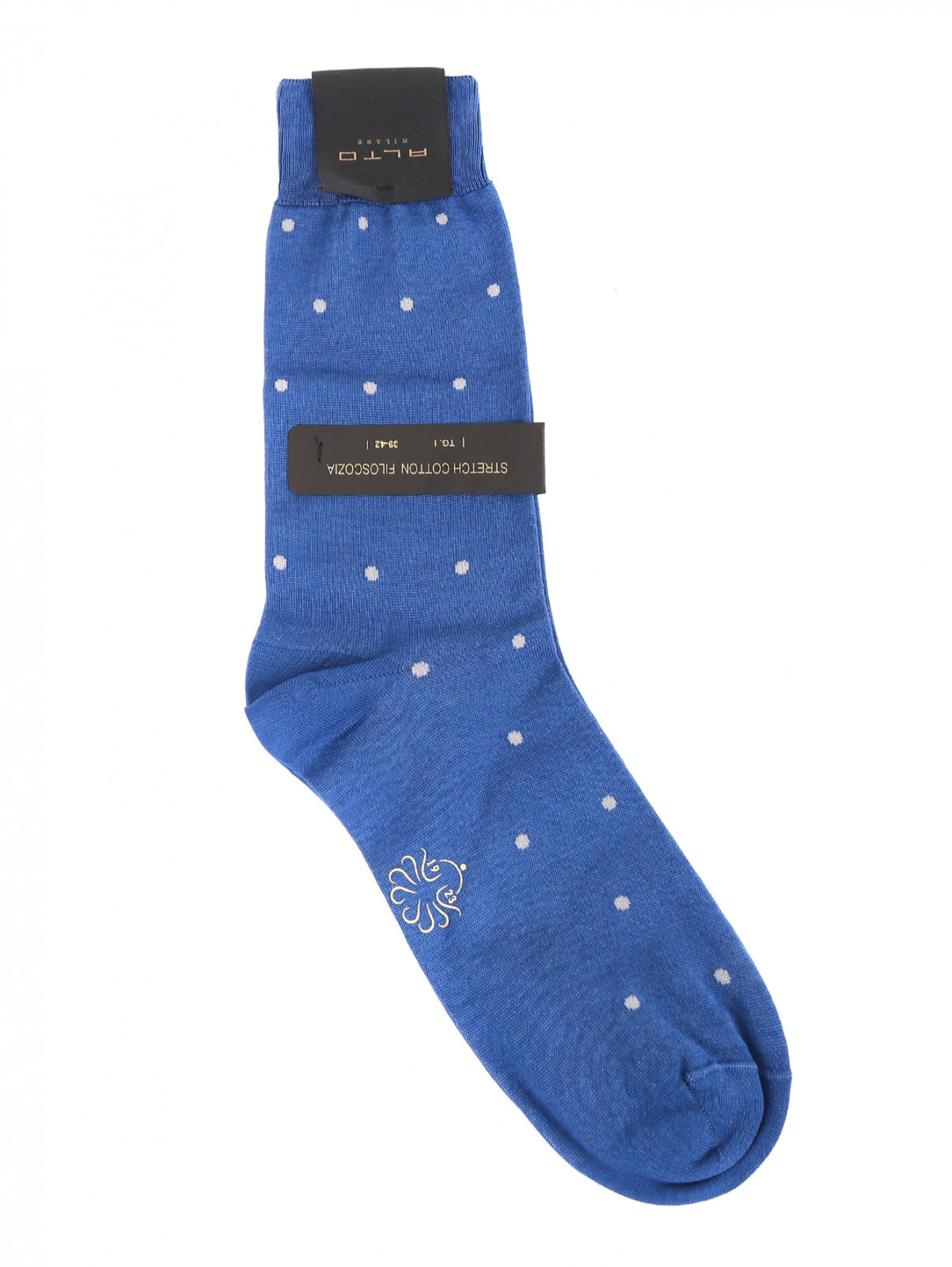 Носки из хлопка с узором "горох" Peekaboo  –  Общий вид  – Цвет:  Синий