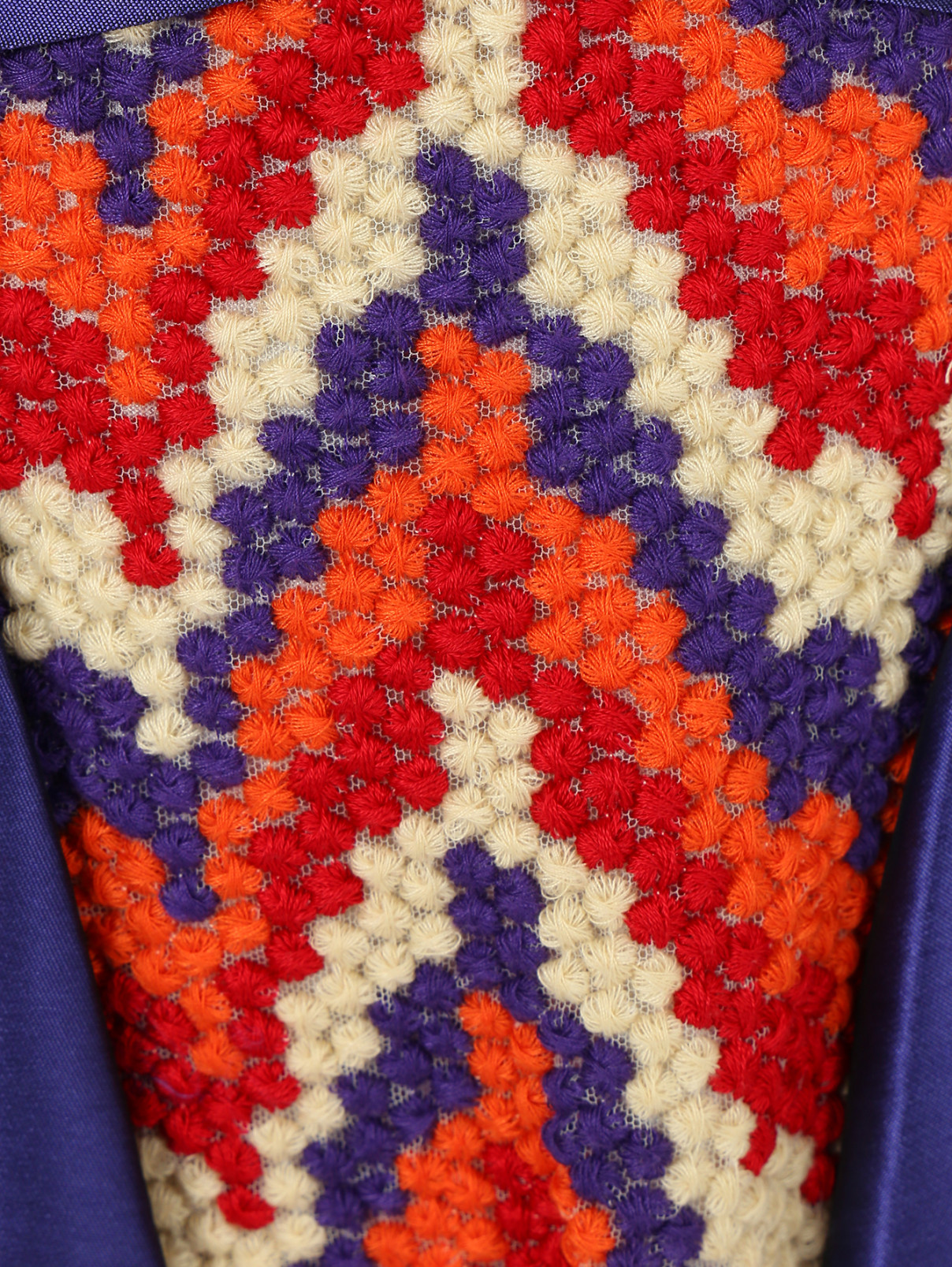 Платье А-силуэта с контрастной вставкой Val Max  –  Деталь1  – Цвет:  Фиолетовый