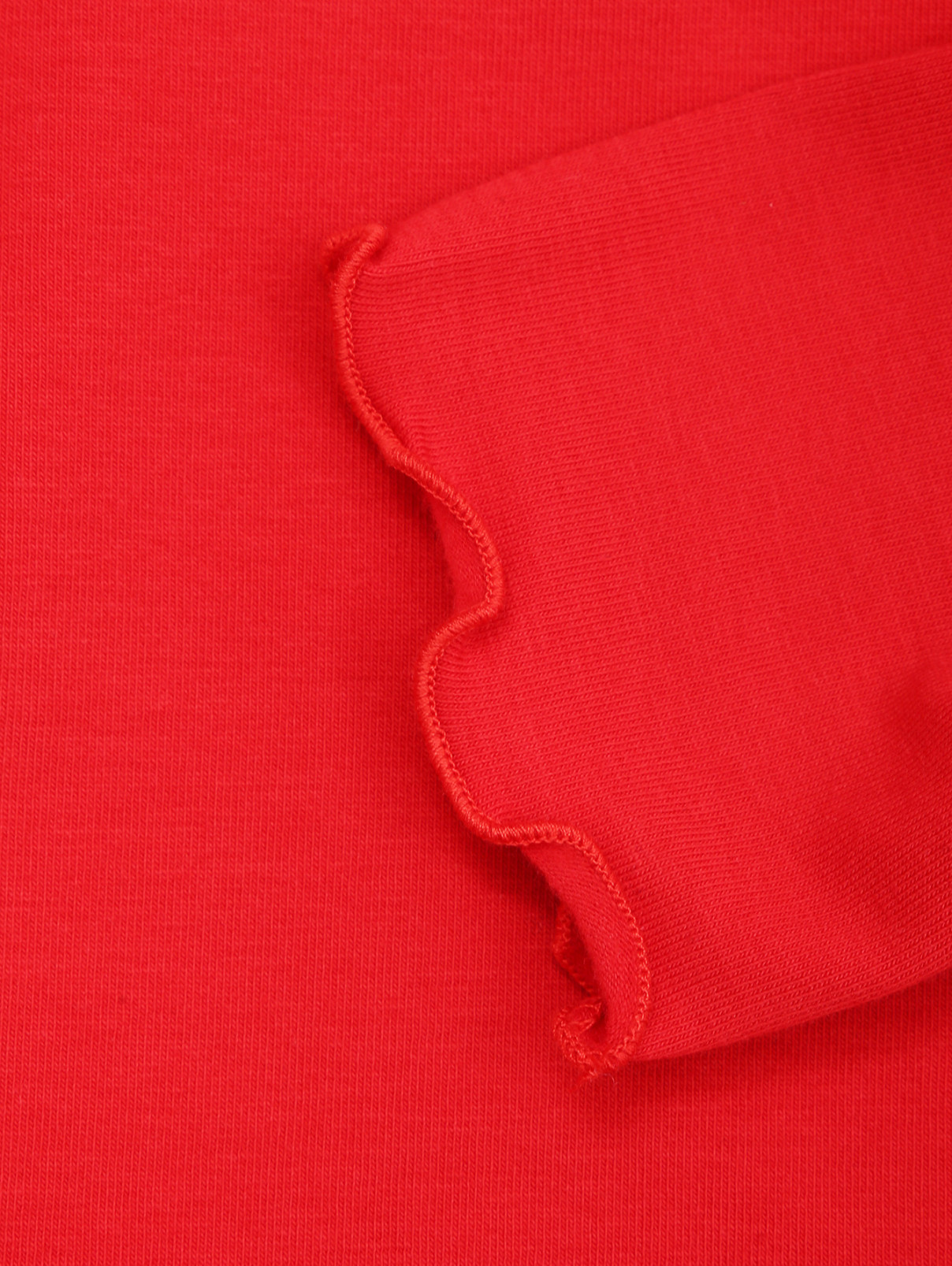 Однотонная водолазка из хлопка Il Gufo  –  Деталь  – Цвет:  Красный
