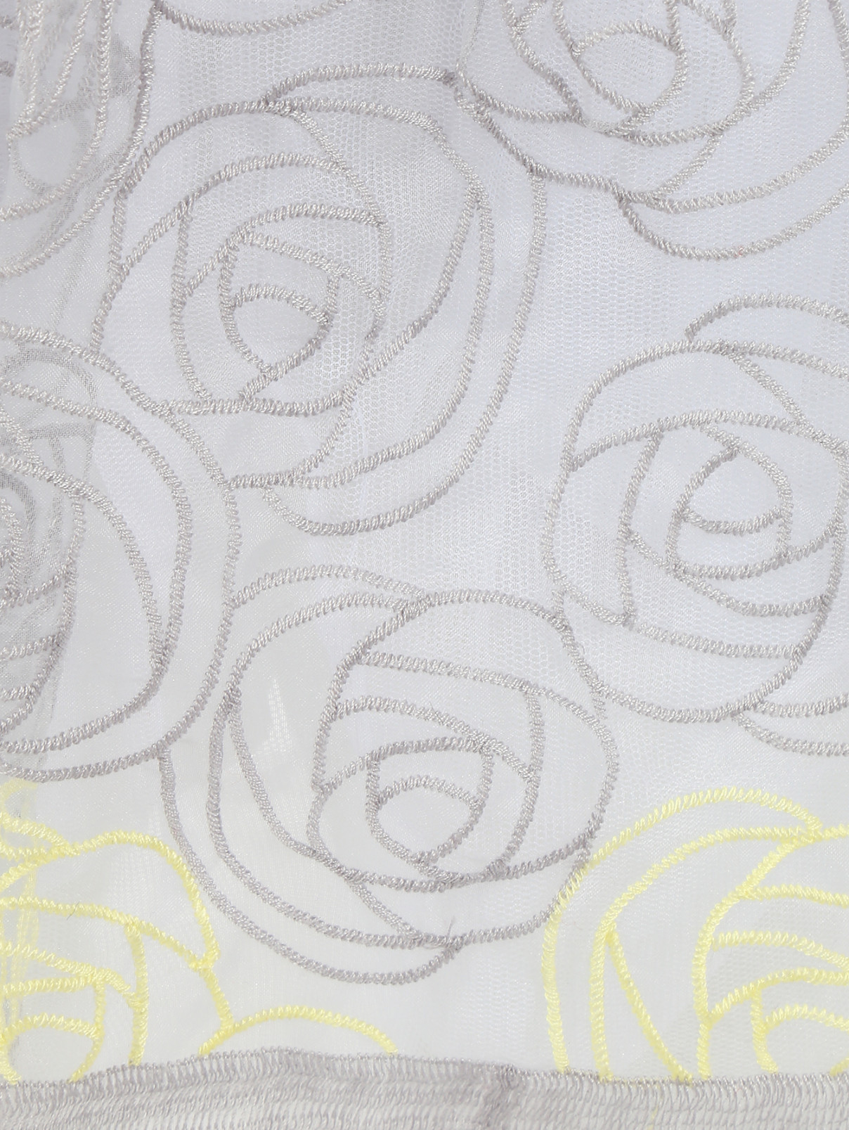 Юбка с ажурной вышивкой и контрастной обтачкой Miss Blumarine  –  Деталь  – Цвет:  Узор
