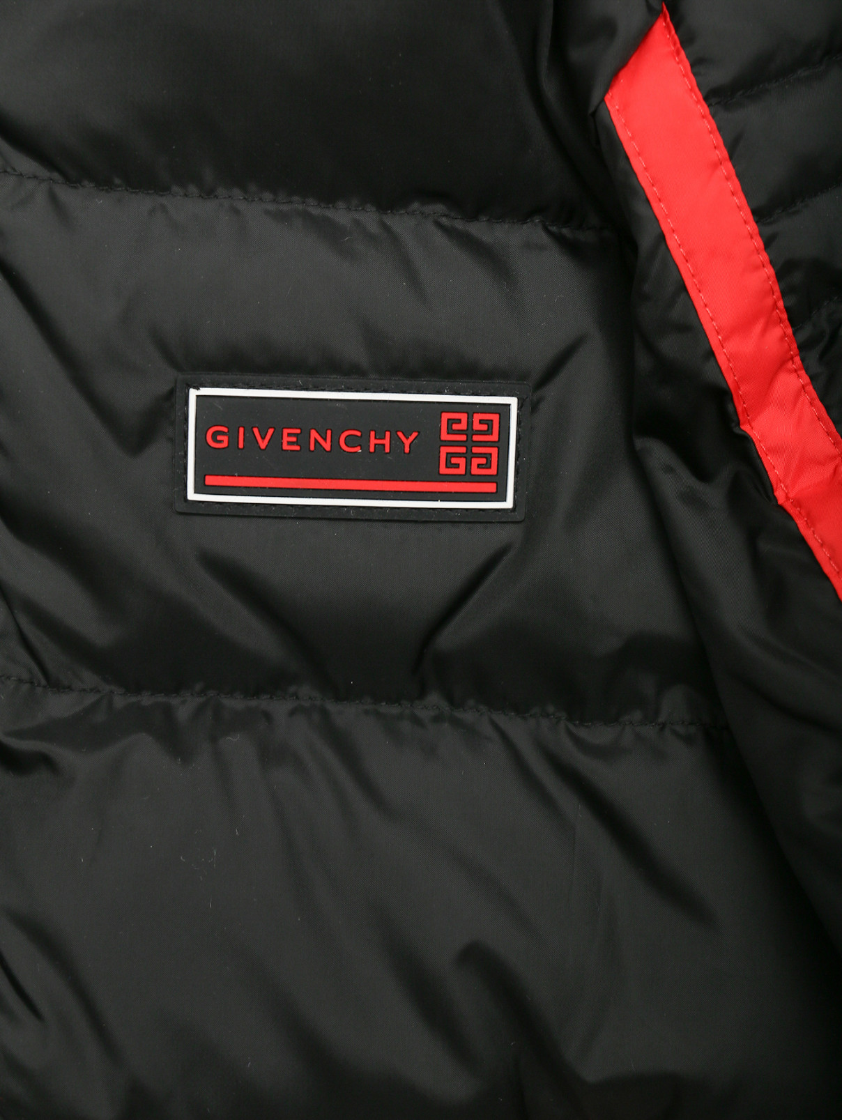 Куртка на молнии с контрастной отделкой Givenchy  –  Деталь1  – Цвет:  Черный