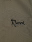 Рубашка из хлопка с карманами и вышивкой Marni  –  Деталь