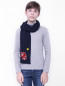 Шерстяной шарф с аппликациями Dolce & Gabbana  –  МодельВерхНиз