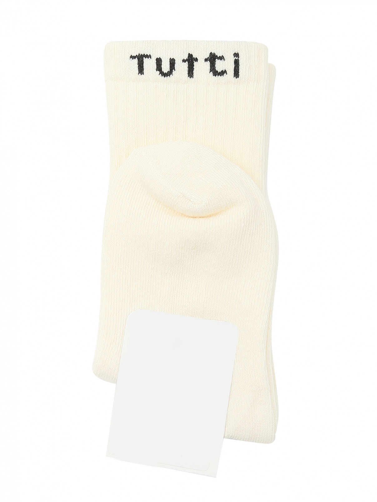 Носки из хлопка с логотипом Sproet & Sprout  –  Общий вид  – Цвет:  Белый