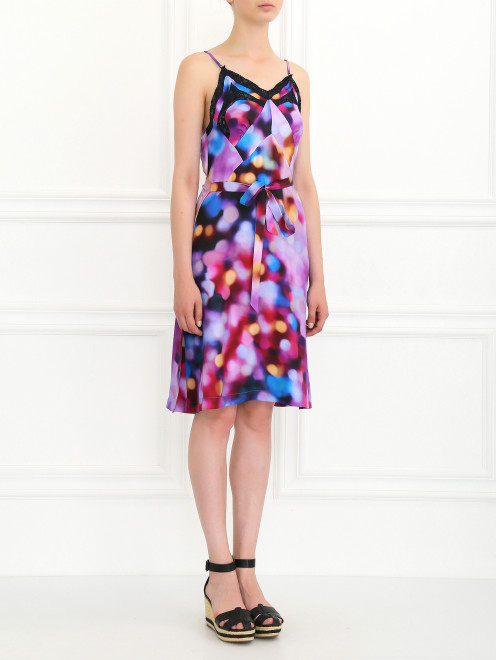 Платье из шелка с запахом Jean Paul Gaultier - Модель Общий вид
