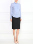 Блуза из шелка с длинными рукавами Emporio Armani  –  Модель Общий вид