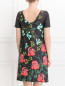 Платье из хлопка с цветочным узором и боковыми карманами Isola Marras  –  Модель Верх-Низ1