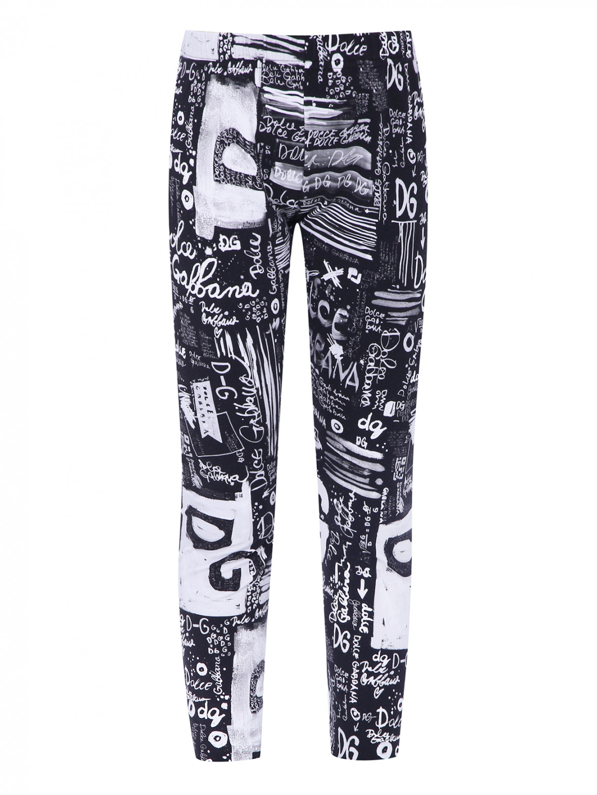 Лосины с графическим узором Dolce & Gabbana  –  Общий вид  – Цвет:  Узор