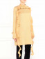 Платье-мини из фактурного шелка с оборками Rochas  –  Модель Верх-Низ