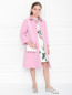 Пальто легкое с аппликацией на вороте Dolce & Gabbana  –  МодельОбщийВид