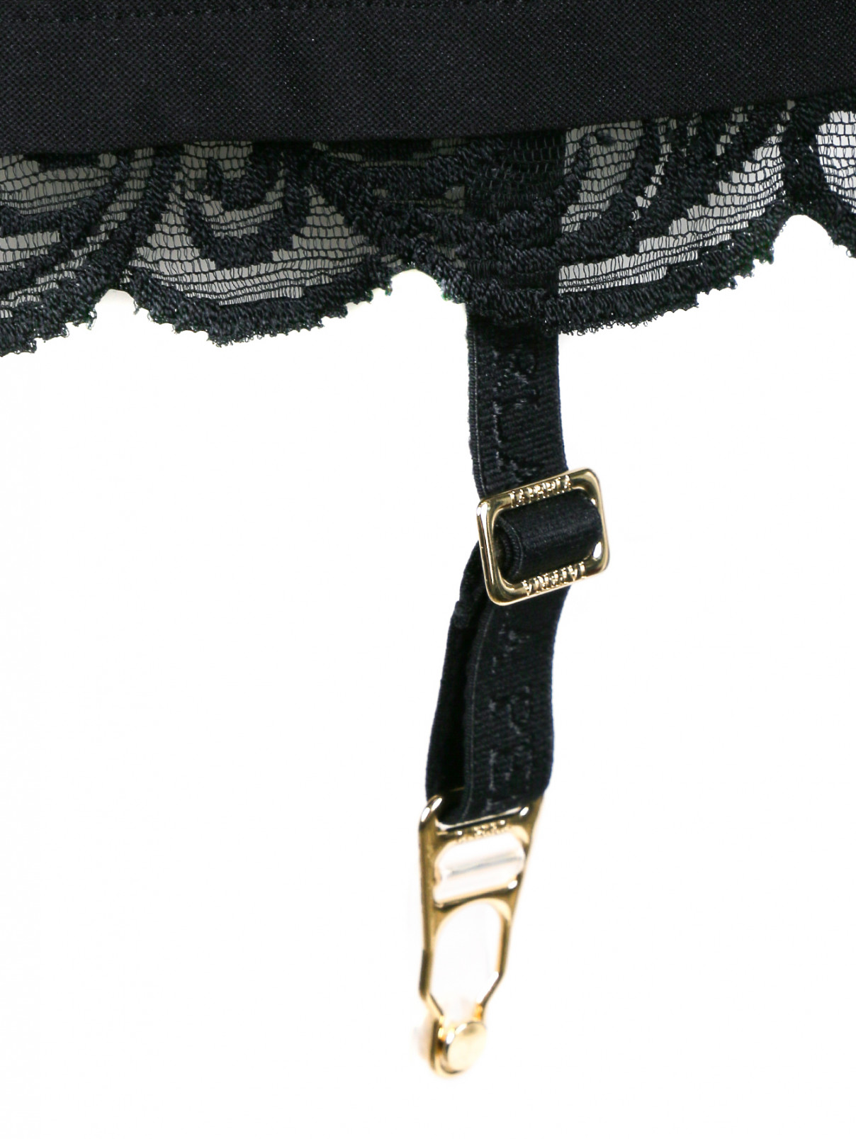 Шорты на талии с декоративным кружевом La Perla  –  Деталь1  – Цвет:  Черный