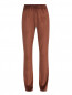 Трикотажные брюки из вискозы на резинке Moncler  –  Общий вид