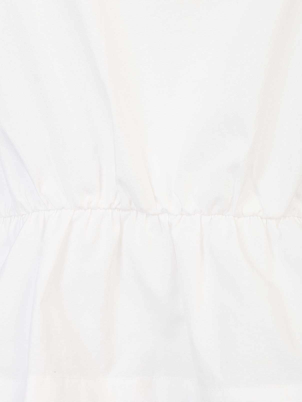 Топ свободного кроя из хлопка Cedric Charlier  –  Общий вид  – Цвет:  Белый