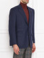 Пиджак из шерсти и шелка с накладными карманами Belvest  –  МодельВерхНиз