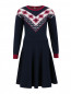 Трикотажное платье с юбкой-солнце BOSCO  –  Общий вид