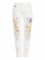 Джинсы прямого кроя с абстрактным принтом Calvin Klein  –  Общий вид