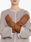 Высокие перчатки из кожи Jil Sander  –  Модель Верх-Низ