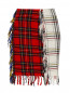 Шерстяная юбка-карандаш в клетку Moschino Couture  –  Общий вид