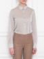 Блуза свободного кроя с люрексом Max&Co  –  МодельВерхНиз