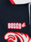 Поло из хлопка с вышивкой и контрастными вставками BOSCO  –  Деталь