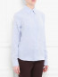 Блуза из шелка с узором "полоска" Rochas  –  Модель Верх-Низ