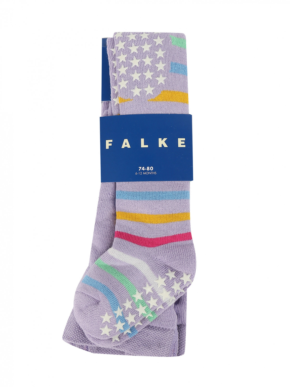 Теплые колготки с узором Falke  –  Общий вид  – Цвет:  Фиолетовый