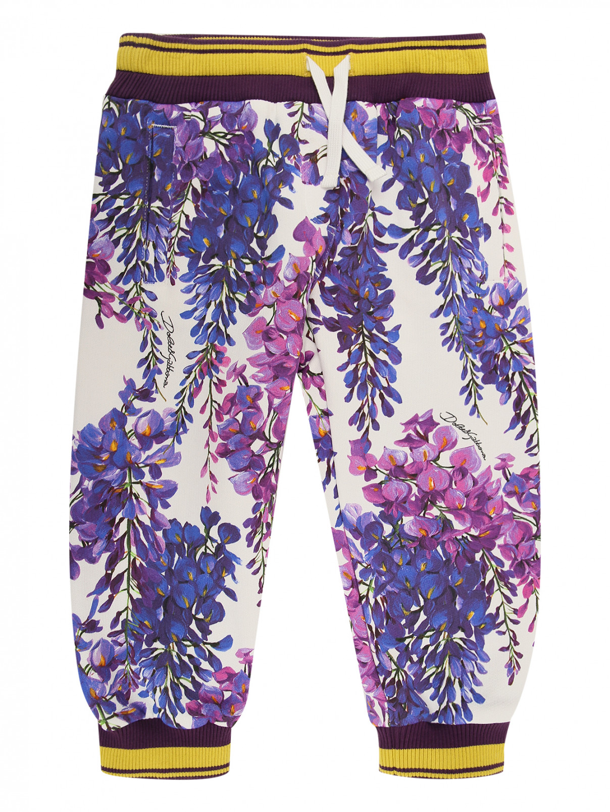 Трикотажные брюки с цветочным узором Dolce & Gabbana  –  Общий вид  – Цвет:  Узор