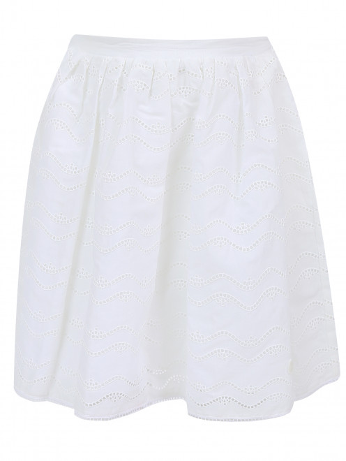 Кружевная юбка из хлопка Dior - Общий вид