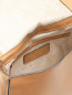 Кожаная сумка с декоративными ремешками и логотипом TWINSET  –  Деталь1