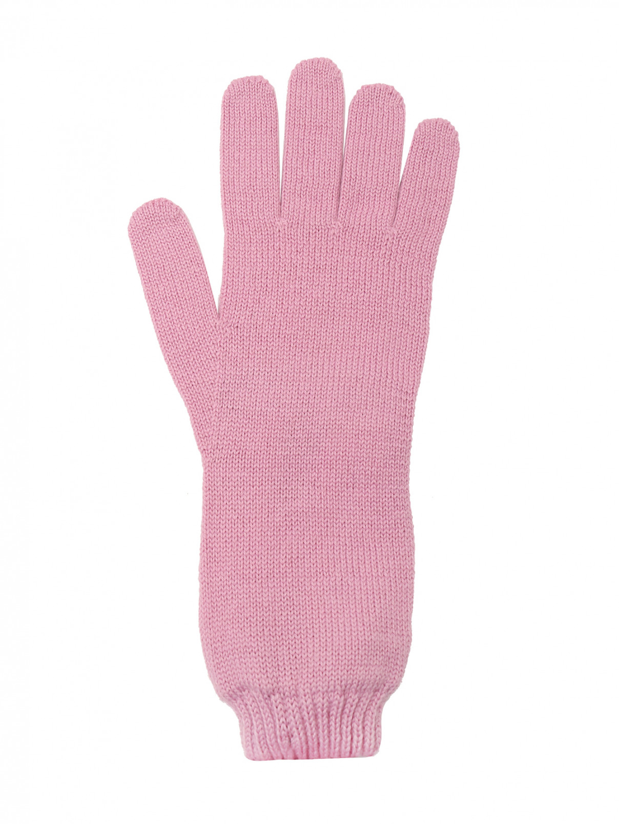 Перчатки с контрастным узором N21  –  Обтравка1  – Цвет:  Розовый