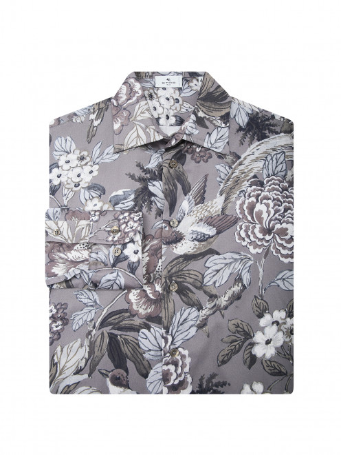 Рубашкка с цветочным узором - Общий вид