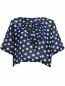 Блуза из хлопка и шелка с узором BOUTIQUE MOSCHINO  –  Общий вид