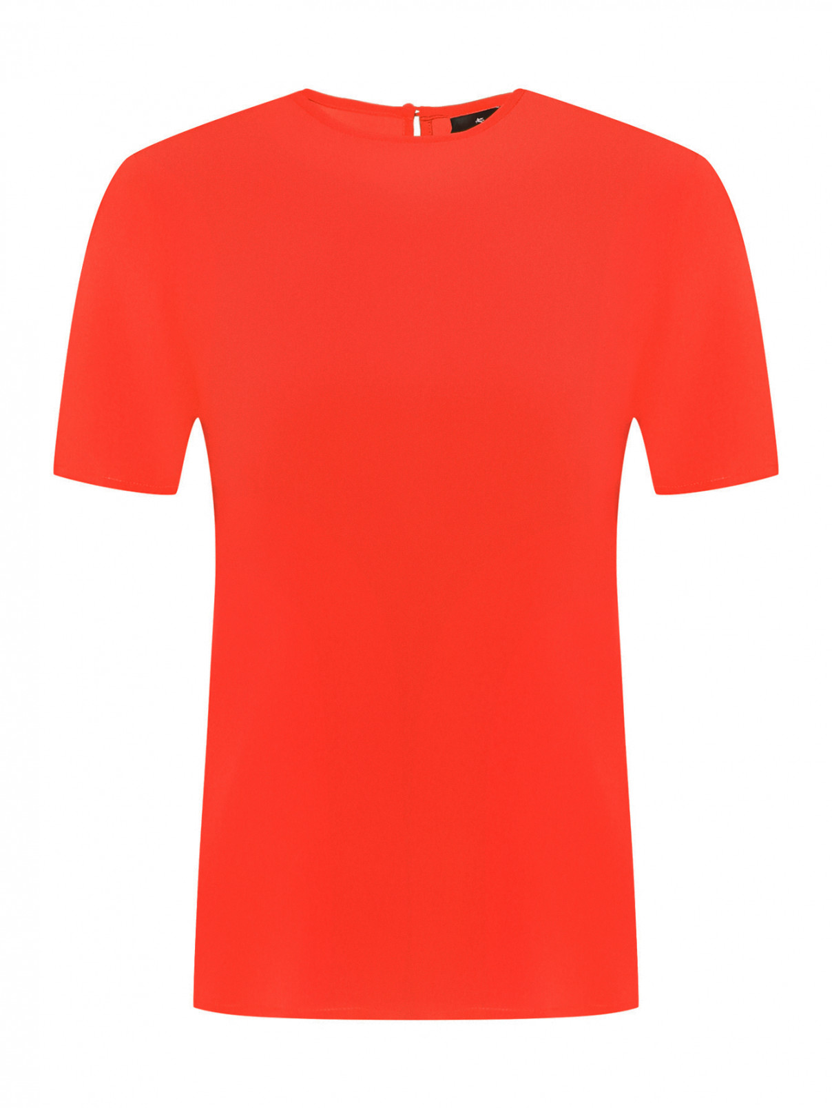Блуза из шелка однотонная Etro  –  Общий вид  – Цвет:  Красный