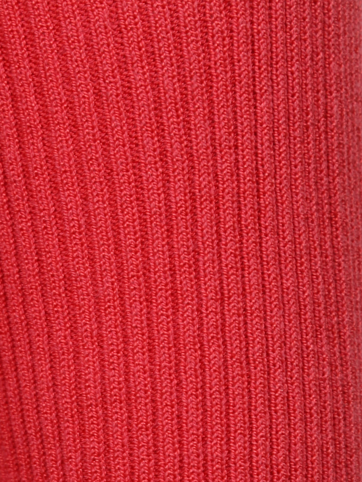 Удлиненный джемпер из смешанного хлопка Marina Rinaldi  –  Деталь1  – Цвет:  Красный