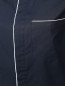 Рубашка из хлопка на молнии с контрастной отделкой Kenzo  –  Деталь
