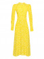 Платье-миди из смешанного шелка с узором Dorothee Schumacher  –  Общий вид