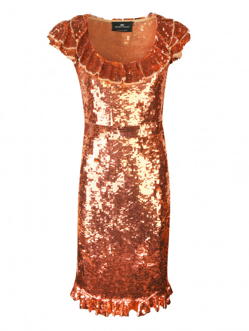 Платье из ткани с пайетками Elisabetta Franchi - Общий вид